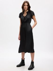 Ruffle-Neck Midi Dress sold by GAP