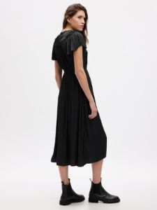 Ruffle-Neck Midi Dress sold by GAP