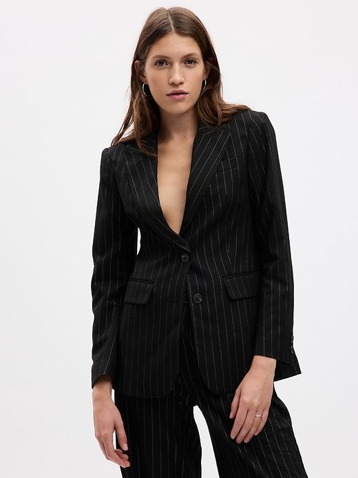 Metallic Stripe Blazer sold by GAP