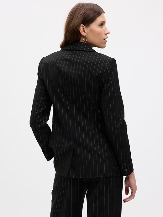 Metallic Stripe Blazer sold by GAP product image thumbnail 2