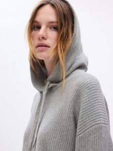 CashSoft Shaker-Stitch Sweater Hoodie sold by GAP