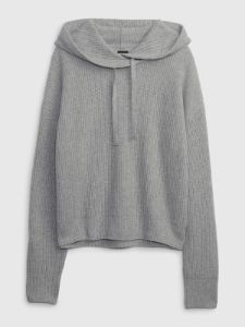 CashSoft Shaker-Stitch Sweater Hoodie sold by GAP