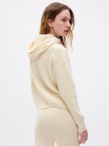 CashSoft Shaker-Stitch Sweater Hoodie sold by GAP