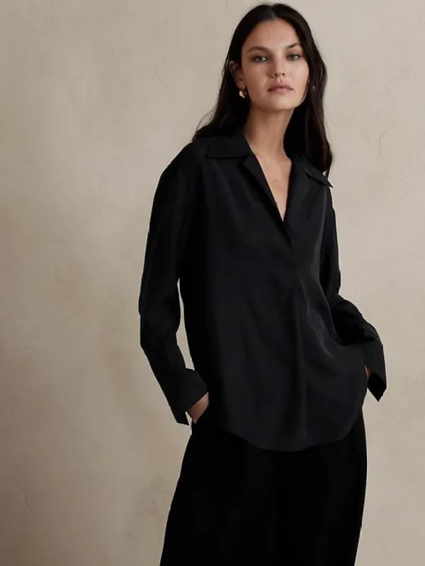 Aurora Mulberry Silk Shirt sold by GAP