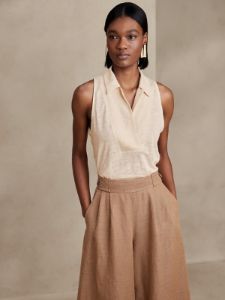 Linen Sleeveless Polo sold by GAP