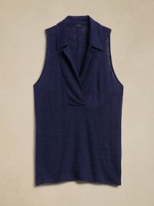 Linen Sleeveless Polo sold by GAP