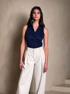 Linen Sleeveless Polo sold by GAP