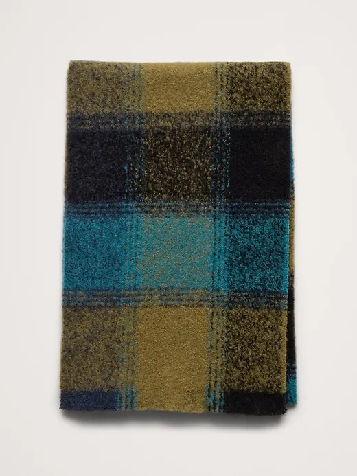 Plaid Alpaca-Blend Scarf sold by Banana Republic