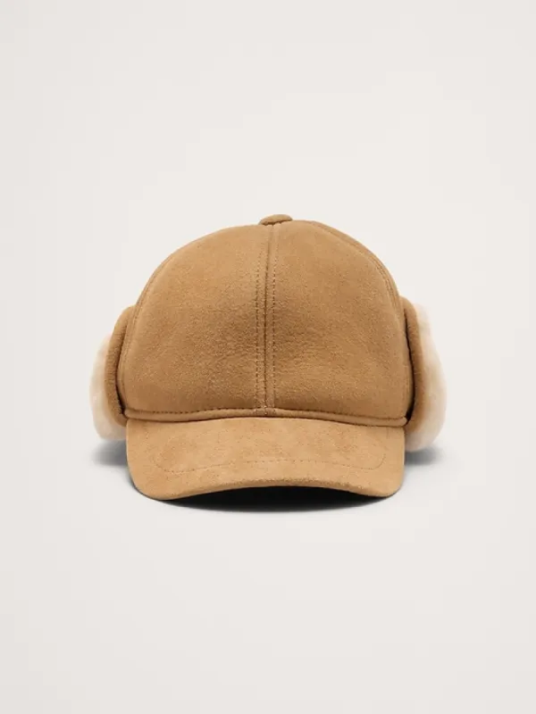 Shearling Cap by Crown Cap sold by Banana Republic