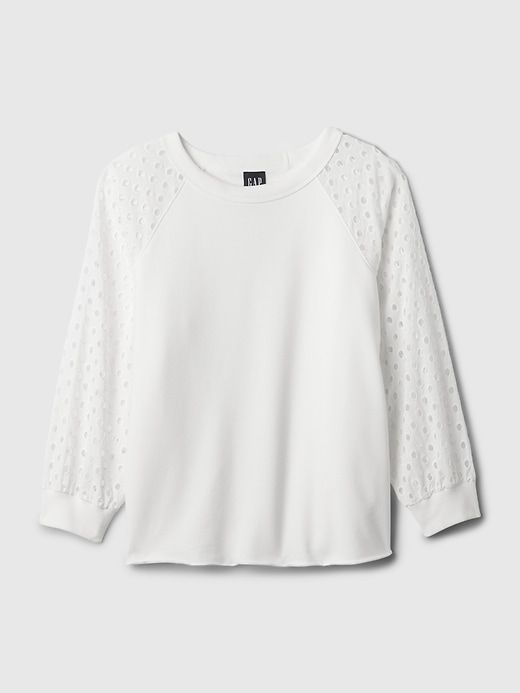 Vintage Soft Eyelet Sweatshirt sold by GAP product image thumbnail 5