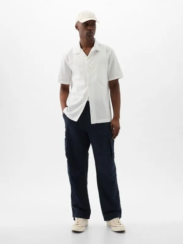 Linen-Cotton Cargo Pants sold by GAP