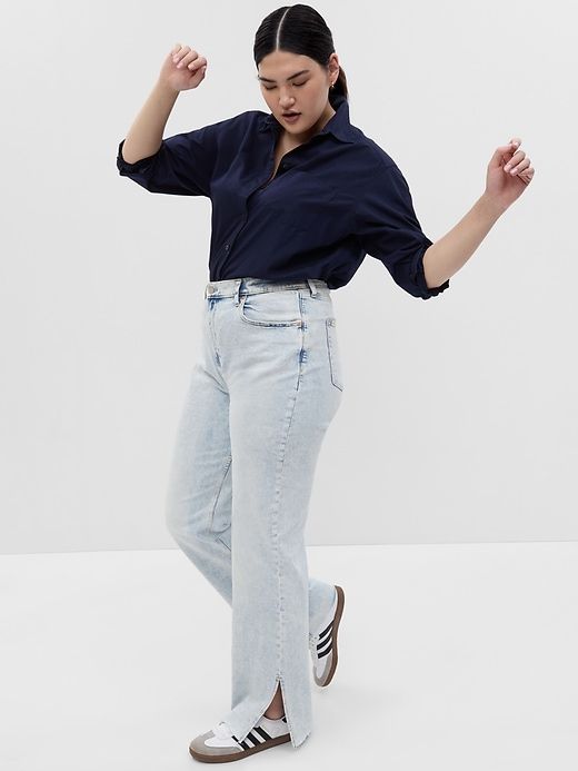 High Rise Cotton '90s Loose Jeans sold by GAP product image thumbnail 4