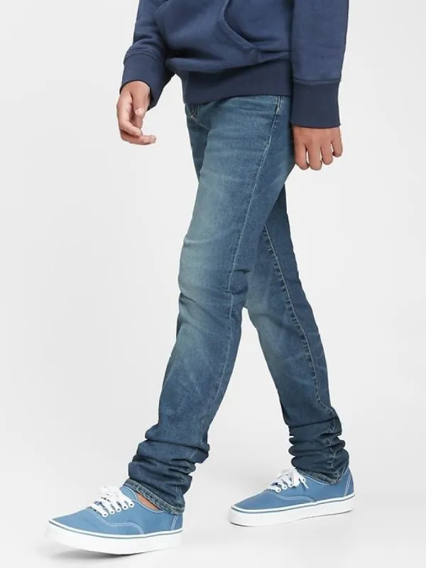 Teen Stacked Ankle Skinny Jeans with Washwell™ sold by GAP