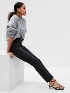 Sky High Rise Cheeky Straight Jeans sold by GAP