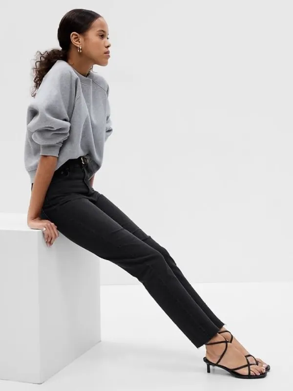 Sky High Rise Cheeky Straight Jeans sold by GAP