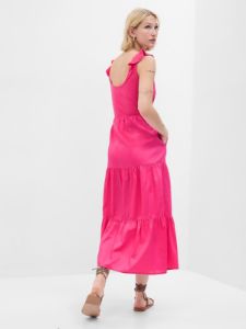 Flutter Sleeve Mixed Fabric Maxi Dress sold by GAP