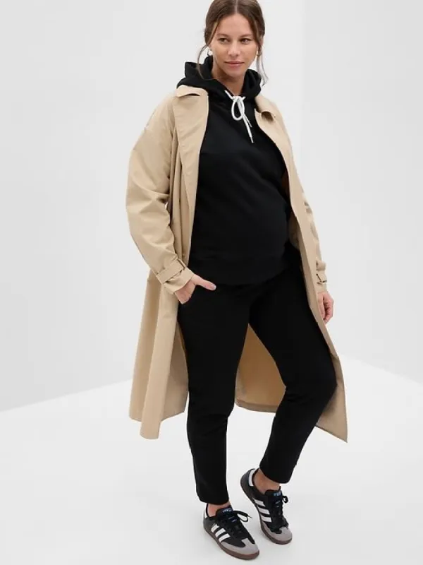 Maternity Fleece Terry Under Belly Joggers sold by GAP