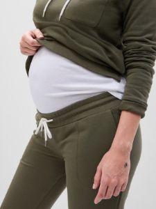 Maternity Fleece Terry Under Belly Joggers sold by GAP
