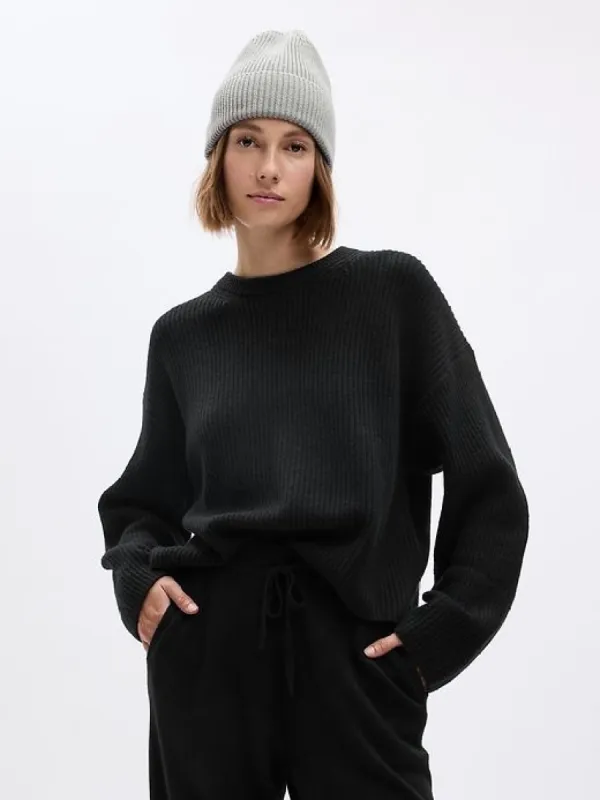 CashSoft Shaker-Stitch Relaxed Sweater sold by GAP