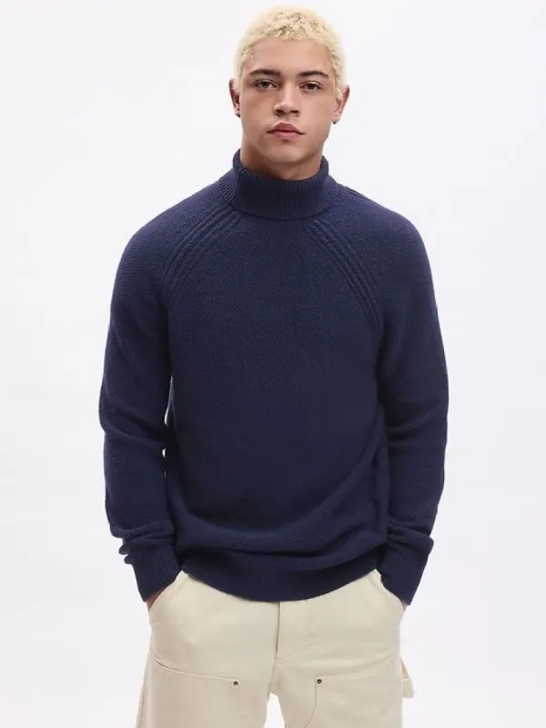 Seed-Stitch Turtleneck Sweater sold by GAP