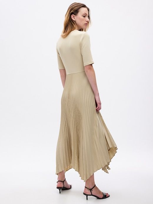 Satin Pleated Midi Dress sold by GAP product image thumbnail 2