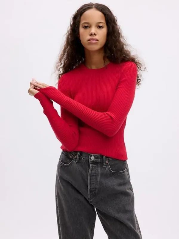Crewneck Rib Sweater sold by GAP