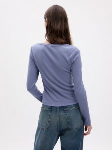 Modern Rib Square-Neck Cropped T-Shirt sold by GAP
