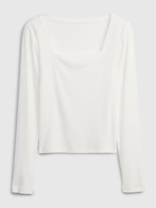 Modern Rib Square-Neck Cropped T-Shirt sold by GAP