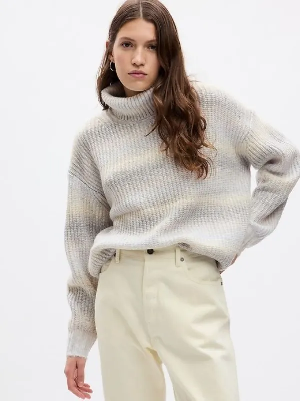 Shaker-Stitch Turtleneck Sweater sold by GAP