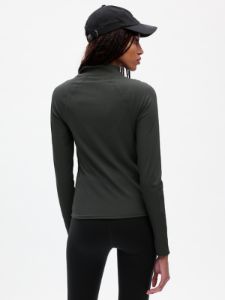 GapFit Studio Rib Quarter-Zip Top sold by GAP