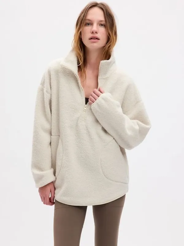 GapFit Sherpa Half-Zip Pullover sold by GAP