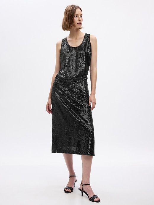 Sequin Midi Pencil Skirt sold by GAP