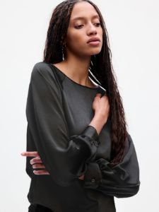 Satin Boatneck Top sold by GAP