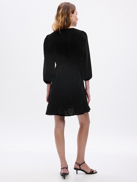 Velvet Wrap Mini Dress sold by GAP product image thumbnail 3