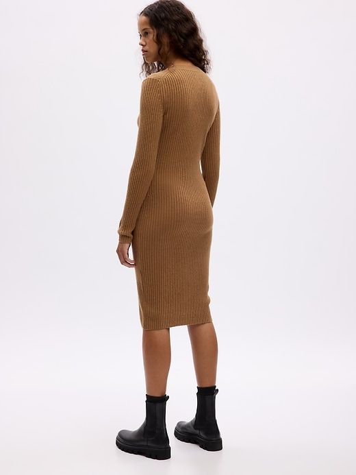 CashSoft Rib Midi Sweater Dress sold by GAP product image thumbnail 2