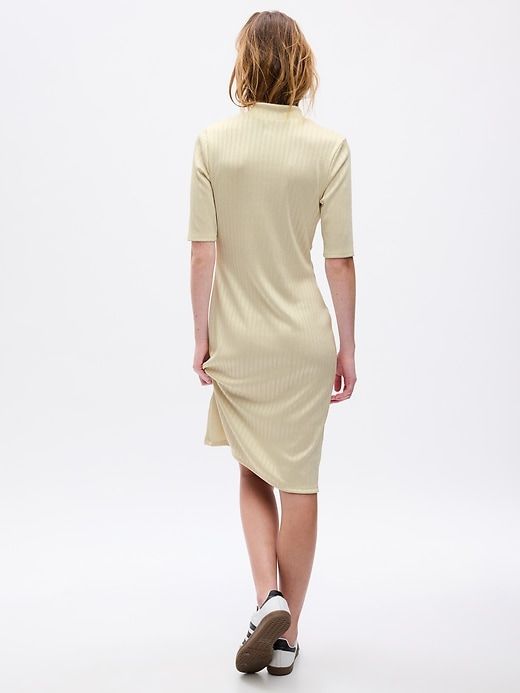Mockneck Rib Midi Dress sold by GAP product image thumbnail 2
