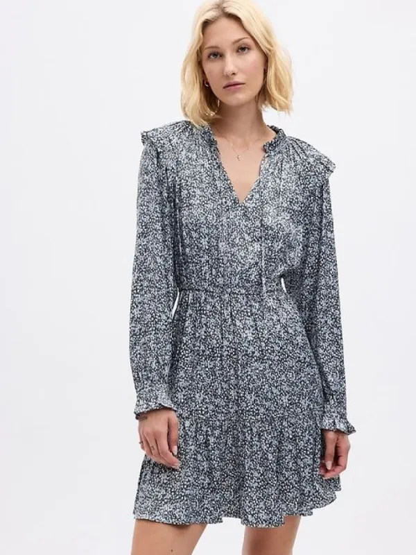 Split-Neck Tiered Mini Dress sold by GAP