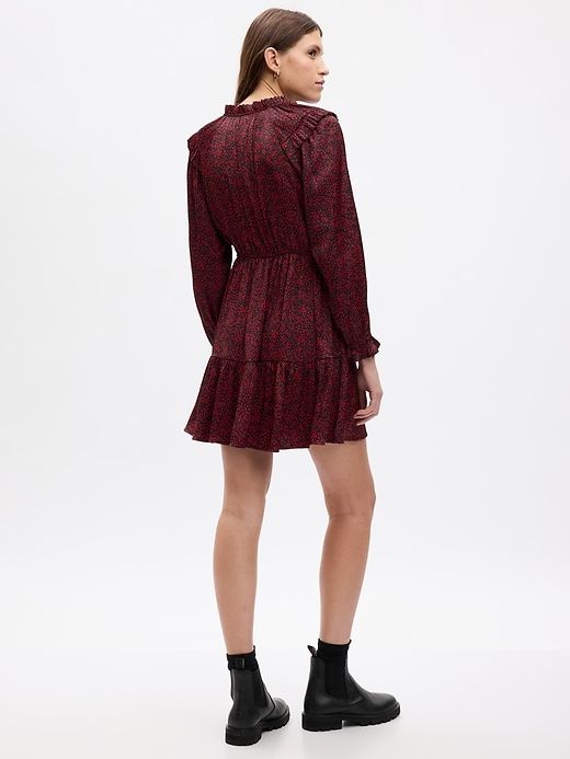 Split-Neck Tiered Mini Dress sold by GAP product image thumbnail 2