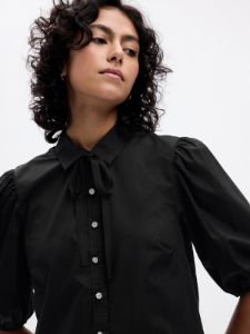 Puff Sleeve Tiered Mini Dress sold by GAP