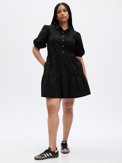 Puff Sleeve Tiered Mini Dress sold by GAP product image thumbnail 4