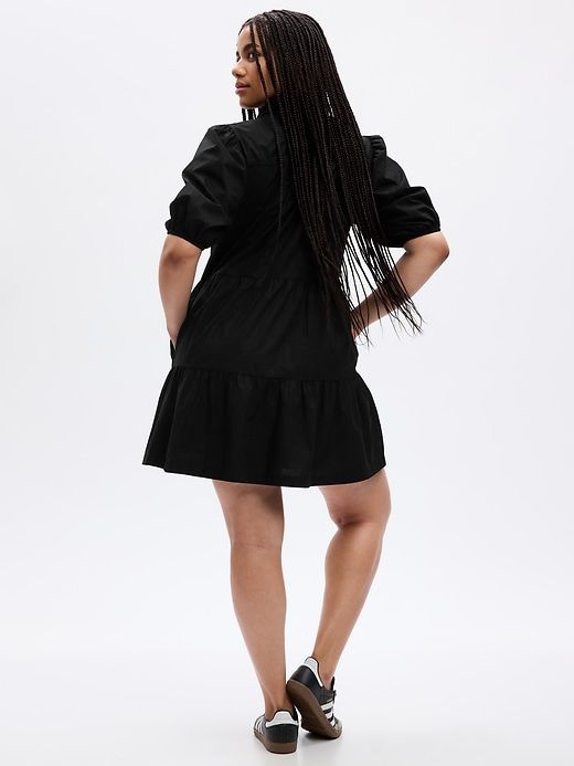 Puff Sleeve Tiered Mini Dress sold by GAP product image thumbnail 5