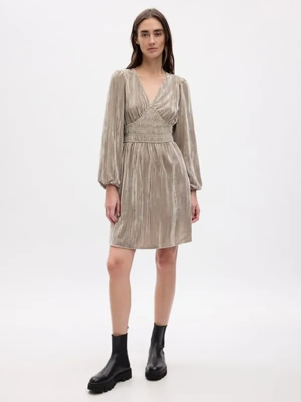 Velvet Smocked Mini Dress sold by GAP