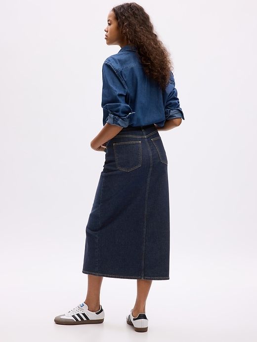 Denim Pencil Midi Skirt sold by GAP product image thumbnail 2