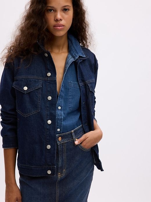 Denim Pencil Midi Skirt sold by GAP product image thumbnail 3