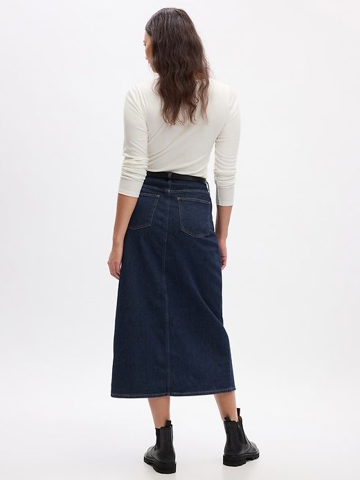Denim Pencil Midi Skirt sold by GAP product image thumbnail 5