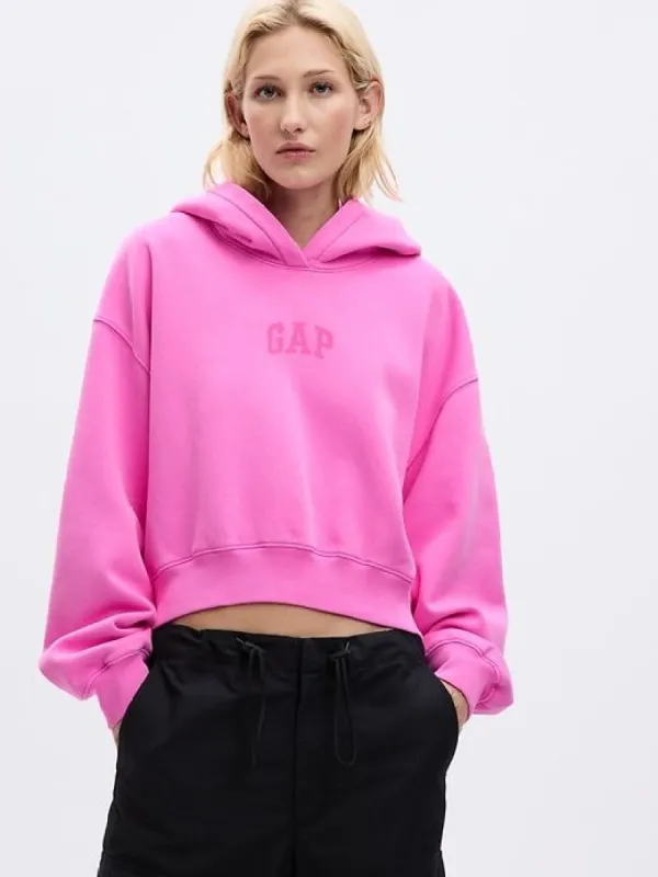 Arch Logo Cropped Hoodie sold by GAP