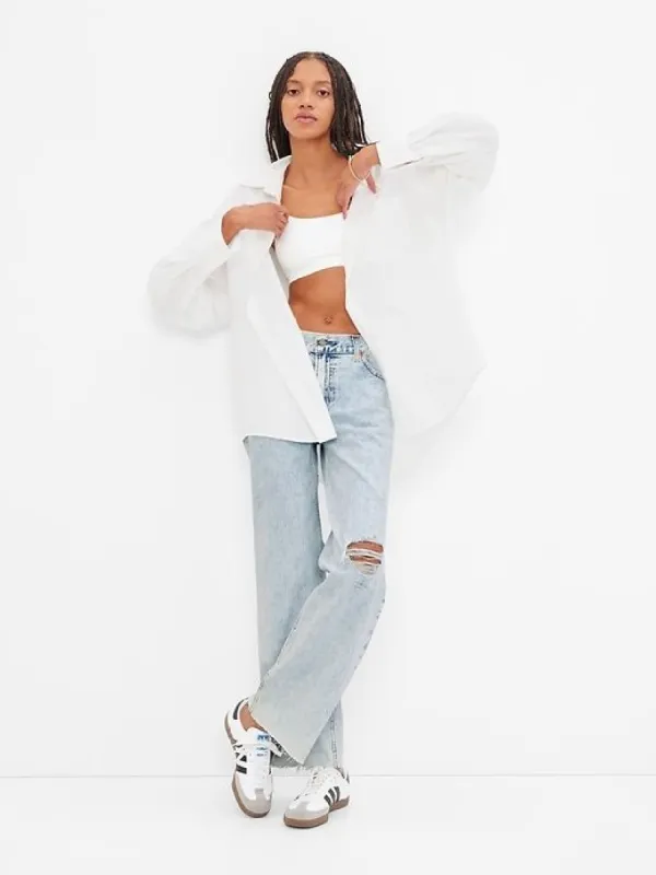 Low Rise Stride Wide-Leg Jeans sold by GAP