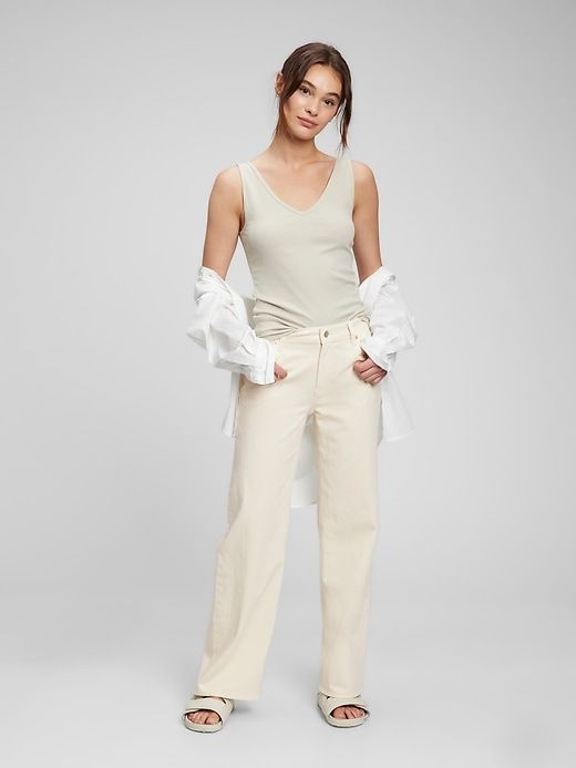 Low Rise Stride Wide-Leg Jeans sold by GAP
