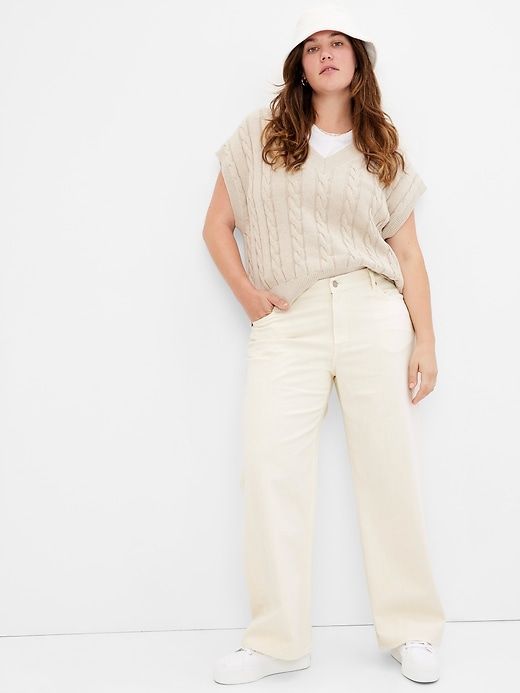 Low Rise Stride Wide-Leg Jeans sold by GAP product image thumbnail 4