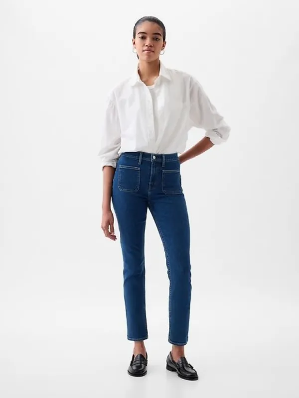 Mid Rise Vintage Slim Jeans sold by GAP